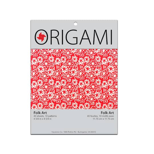 Yasutomo&#xAE; Japanese Prints 4.625&#x22; x 4.625&#x22; Origami Paper, 40 Sheets